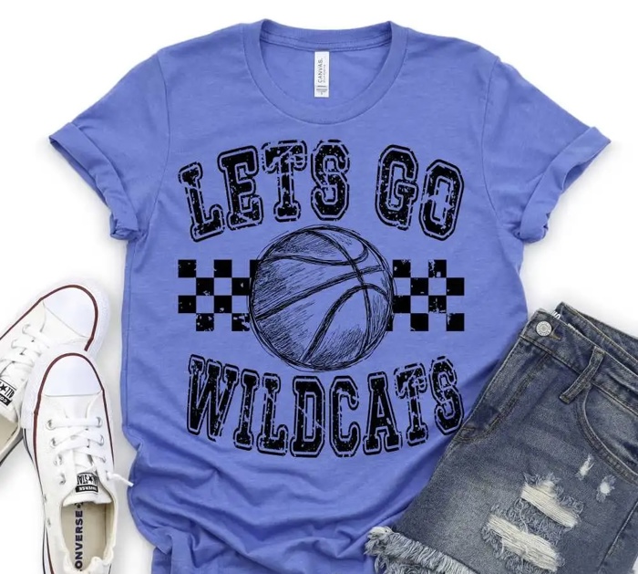 Let’s Go Basketball Tee — Multiple Mascots Available