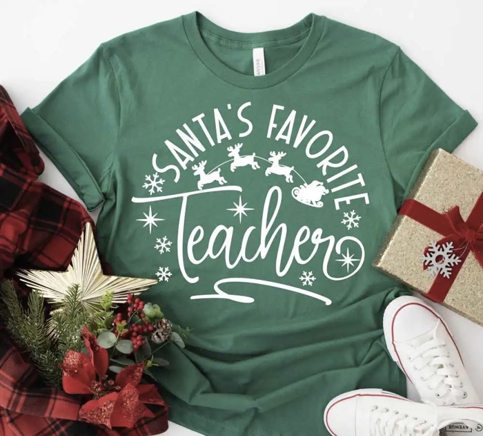 Santa’s Favorite Teacher Tee