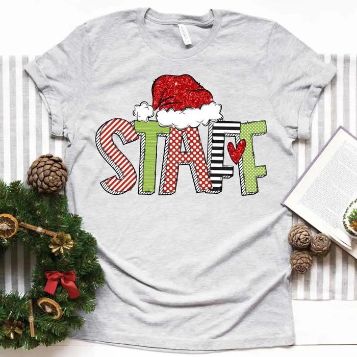 Festive Christmas Staff Tee – Over 20 Job Titles Available!