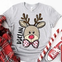  Personalized Kids Christmas Shirt - Custom Name Holiday Tee