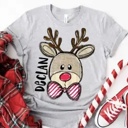  Personalized Kids Christmas Shirt - Custom Name Holiday Tee