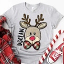  Personalized Kids Christmas Shirt - Custom Name Holiday Tee