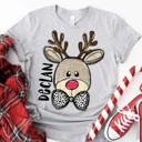  Personalized Kids Christmas Shirt - Custom Name Holiday Tee