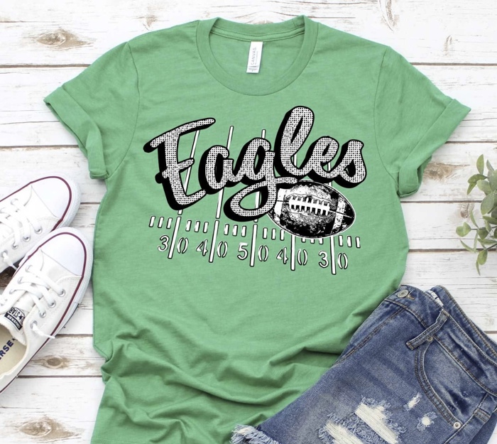 School Spirit Mascot Tee - 30 Mascot Options Available
