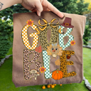  Gobble Graphic Tee – Fall Checkered & Leopard Thanksgiving Shirt