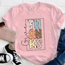  Give Thanks Patchwork Tee