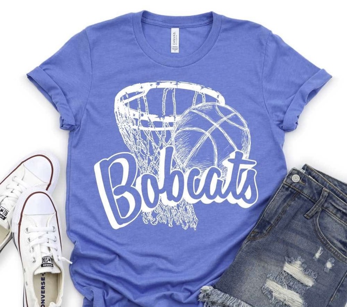 Basketball Mascot Tee – 30+ Mascots | You Pick Color