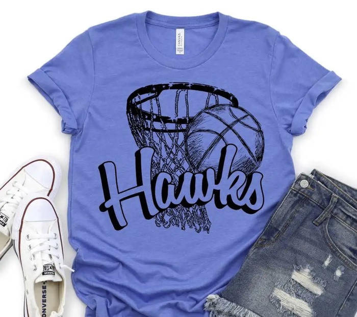 Basketball Mascot Tee – 30+ Mascots | You Pick Color