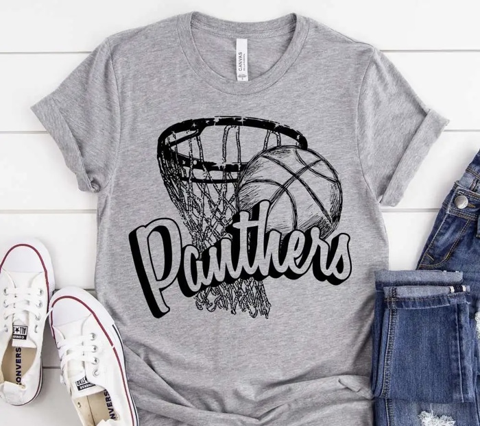 Basketball Mascot Tee – 30+ Mascots | You Pick Color