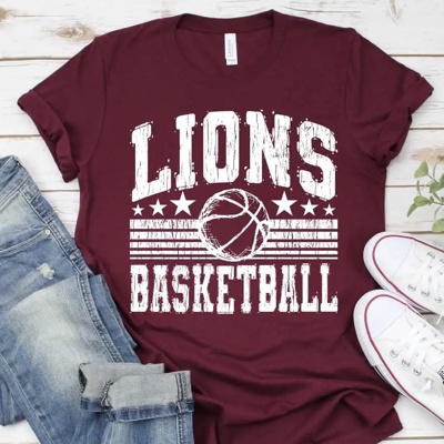 Vintage Mascot Basketball Tee