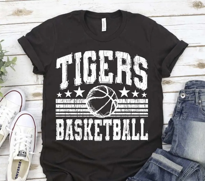 Vintage Mascot Basketball Tee