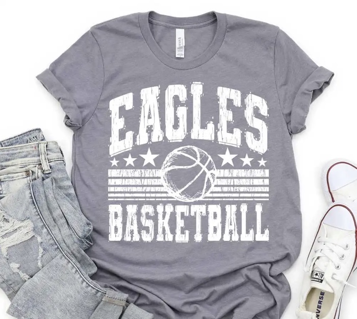 Vintage Mascot Basketball Tee