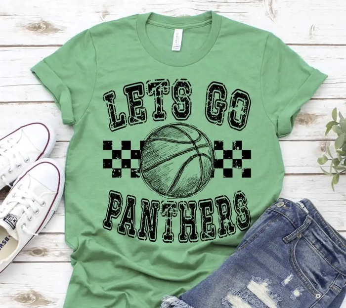 Let’s Go Basketball Tee — Multiple Mascots Available