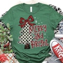  Merry & Bright Christmas Tee Collection – 4 Festive Tree Prints! 