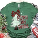  Merry & Bright Christmas Tee Collection – 4 Festive Tree Prints! 