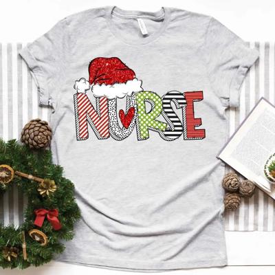 Festive Nurse & School Nurse Christmas Tee 