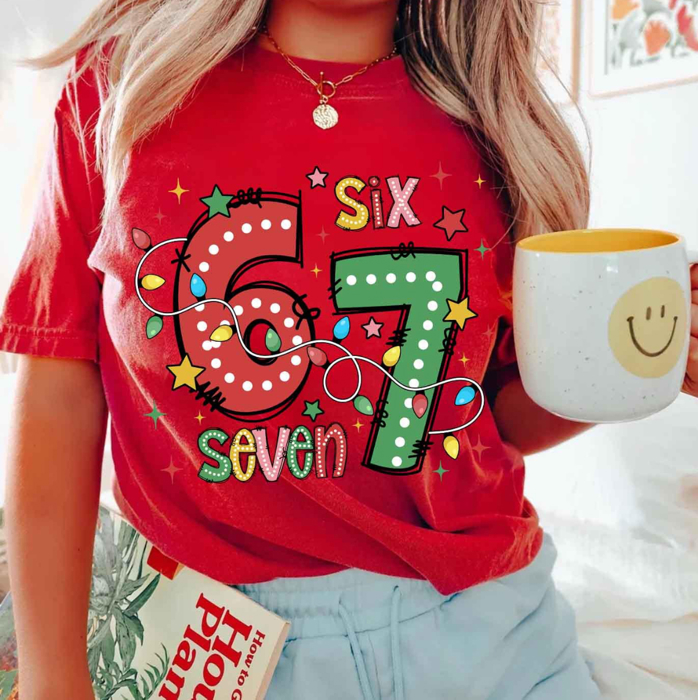 Six Seven Christmas Tee – Festive, Fun & Trendy! 
