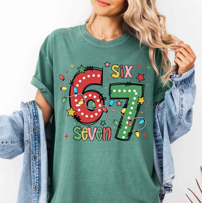 Six Seven Christmas Tee – Festive, Fun & Trendy! 