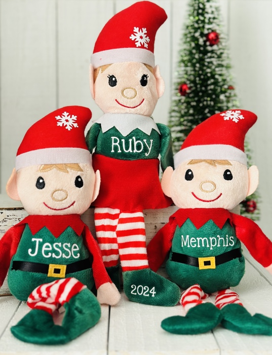 Personalized Plush Shelf Sitting Elf