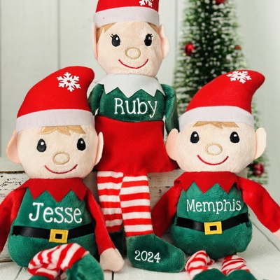 Personalized Plush Shelf Sitting Elf