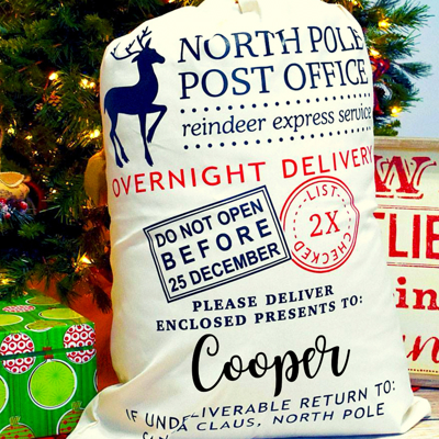 Personalized Santa Sack | Custom Christmas Gift Bag