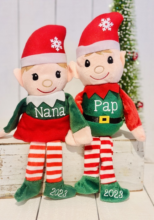 Personalized Plush Shelf Sitting Elf