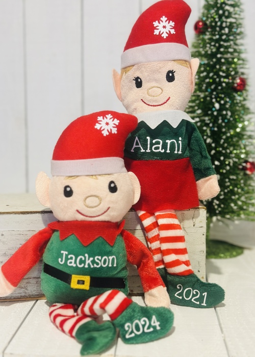 Personalized Plush Shelf Sitting Elf