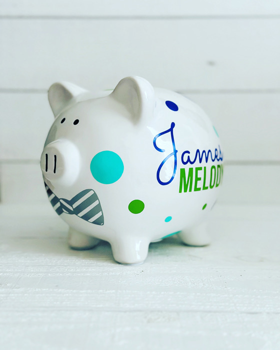 Personalized Piggy Bank 