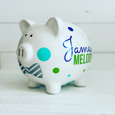 Personalized Piggy Bank 