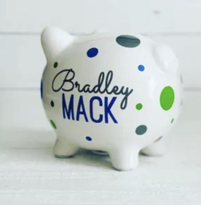 Personalized Piggy Bank 