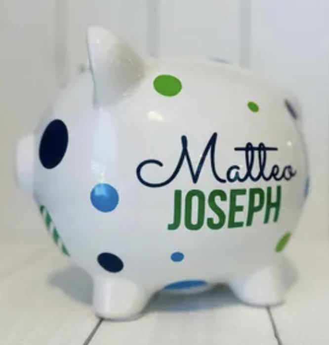 Personalized Piggy Bank 