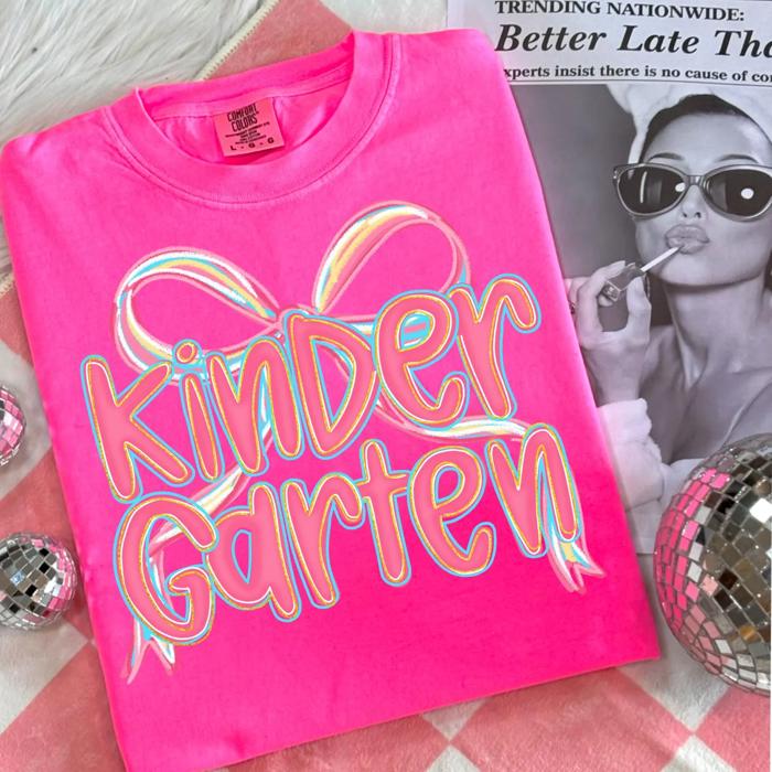 Bow Grade Teacher Tee - Pre K to 5th Grade 
