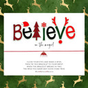 Believe in the Magic Santa Hat Christmas Wish Bracelets - 18 Styles - STOCKING STUFFERS