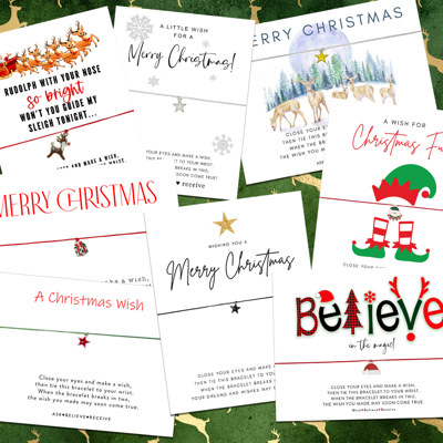 Christmas Wish Bracelets - 18 Styles - STOCKING STUFFERS