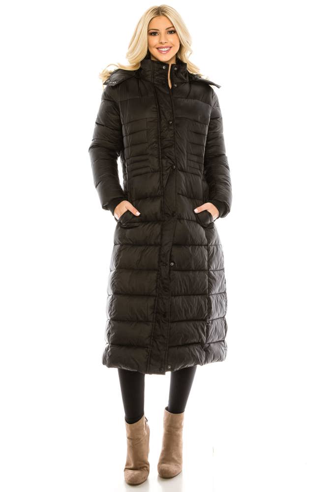 Women's Maxi Length Puffer Parka Coat