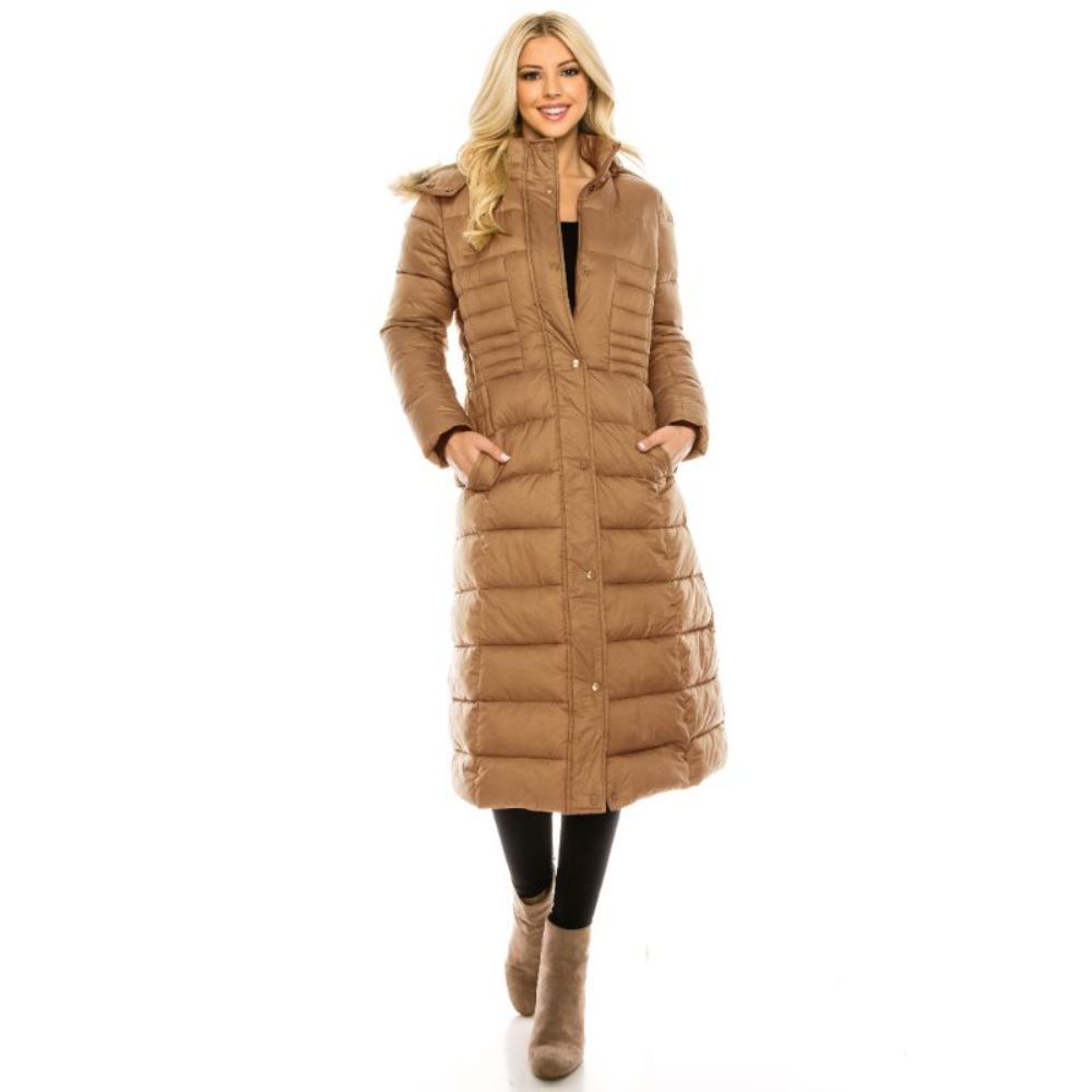 Women's Maxi Length Puffer Parka Coat