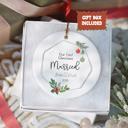  Dog or Cat Christmas Ornament; Personalized with Pet's Name; Green, Gray, Black or Brown Paw; Santa Hat, Bow, or Christmas Lights Accents