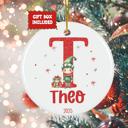 Personalized First Christmas New Home Ornament: Custom Address, Family and Pet Names, Red House Design; New Homeowner Housewarming Gift
