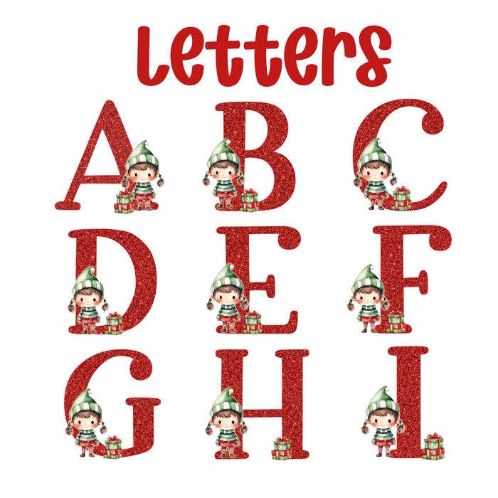 Personalized Boy Elf Child's Initial and Name Christmas Ornament; Custom Kid's Boy Elf Christmas Ornament; Gift Box Included