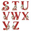  Personalized Boy Elf Child's Initial and Name Christmas Ornament; Custom Kid's Boy Elf Christmas Ornament; Gift Box Included