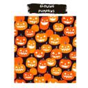 Orange Personalized Large Glow-in-the-Dark Trick-or-Treat Bag with Drawstring - Handmade Halloween Custom Tote for Kids; Name Glows in the Dark Bag