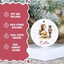  Christmas Ballerina Ornament – Personalized Ballet Dancer Gift - Christmas Red Dress, Ballerina with Nutcracker, Green Dress or Pink Dress