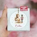  Christmas Ballerina Ornament – Personalized Ballet Dancer Gift - Christmas Red Dress, Ballerina with Nutcracker, Green Dress or Pink Dress