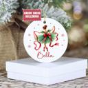  Christmas Ballerina Ornament – Personalized Ballet Dancer Gift - Christmas Red Dress, Ballerina with Nutcracker, Green Dress or Pink Dress