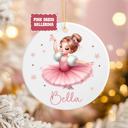  Christmas Ballerina Ornament – Personalized Ballet Dancer Gift - Christmas Red Dress, Ballerina with Nutcracker, Green Dress or Pink Dress