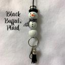  Christmas Snowman Lanyard; Red Buffalo Plaid Lanyard; Black Buffalo Plaid Lanyard; Teacher Coworker Gift