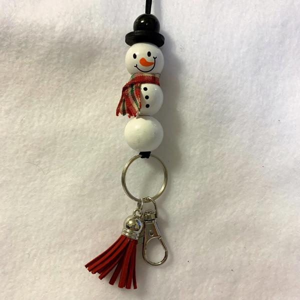 Christmas Snowman Lanyard; Red Buffalo Plaid Lanyard; Black Buffalo Plaid Lanyard; Teacher Coworker Gift