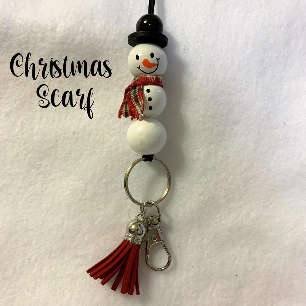 Christmas Snowman Lanyard; Red Buffalo Plaid Lanyard; Black Buffalo Plaid Lanyard; Teacher Coworker Gift