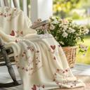  Personalized Couples Blanket | Custom Red Heart Wreath Design 