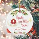  Personalized Engaged or Married Couple Christmas Ornament: Magical Fairy Tale Wedding Keepsake; Includes Couple's Names and Date of Engagement or Marriage; Gift Box Included